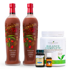 The products included in Young Living's 5 Day Nutritive Cleanse kit