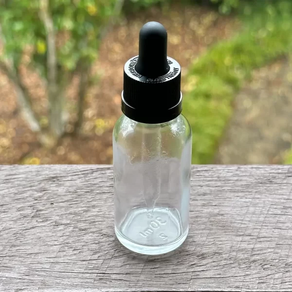 Perfume bottle - Clear Glass Bottle with dropper (30ml) - young living