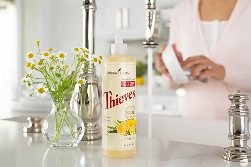 Money Saving Hacks Thieves Dish Soap from Young Living