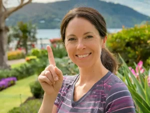 woman showing number one way to reduce inflammation in the body